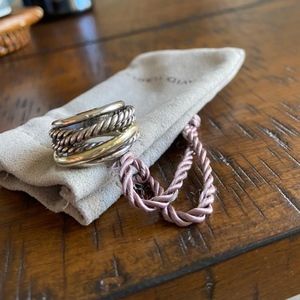 David Yurman Crossover Narrow Ring w/ Gold